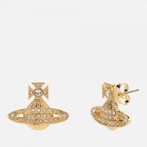 Vivienne Westwood Women’s Minnie Bas Relief Earrings – White Crystal