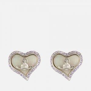 Vivienne Westwood Women’s Petra Earrings – Rhodium Violet White