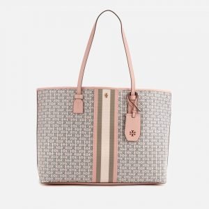 Tory Burch Women’s Gemini Link Canvas Tote – Coastal Pink