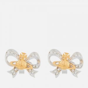 Vivienne Westwood Women’s Gail Earrings – Rhodium/Gold Crystal