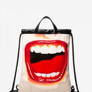 String backpack lips - BLACK - U