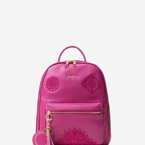 Mini backpack embossed mandalas - RED - U