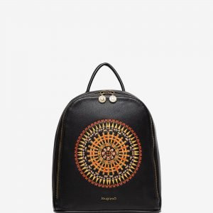 Mini backpack African mandala - BLACK - U