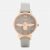 Olivia Burton Women’s Moulded Bee Midi Dial Watch – Grey/Rose Gold