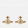 Vivienne Westwood Women’s Minnie Bas Relief Earrings – Gold Crystal