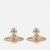 Vivienne Westwood Women’s Minnie Bas Relief Earrings – Gold Crystal