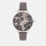 Olivia Burton Women’s Twilight Floral Watch – Grey Lilac