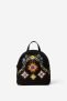 Beaded and embroidered mini backpack – BLACK – U