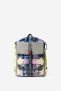 Desigual Square backpack with flowers and checks – BLACK – U