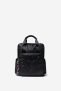 Synthetic leather backpack heart – BLACK – U