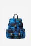 Desigual Padded backpack with floral camouflage – BLUE – U