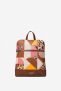 Desigual Geometric puzzle patch backpack – BROWN – U